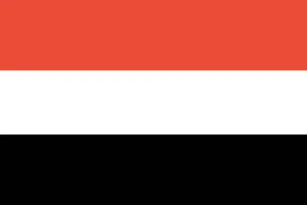 Ilustración Del Vector Bandera Yemen — Vector de stock