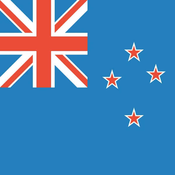 Zászló Zéland Világlobogó Vektor Illusztráció — Stock Vector