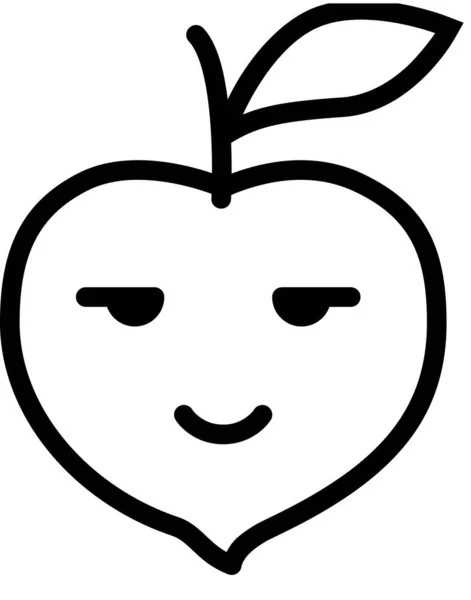 Happy Icon Face Avi Concept Emoticon Peak Minimum Vector Illustration — стоковый вектор