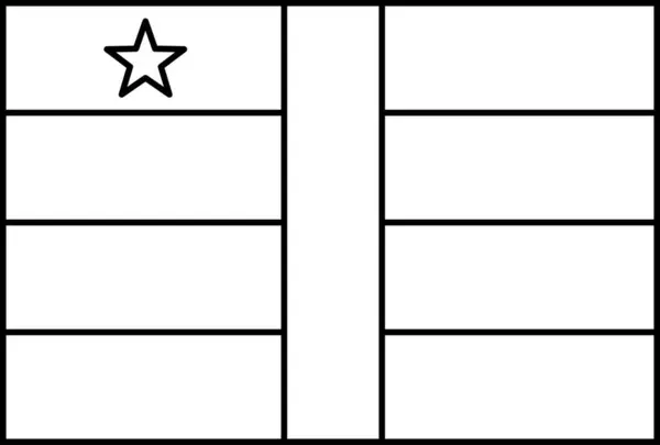 Иконка Флага Центральноафриканской Республики Векторная Иллюстрация — стоковый вектор