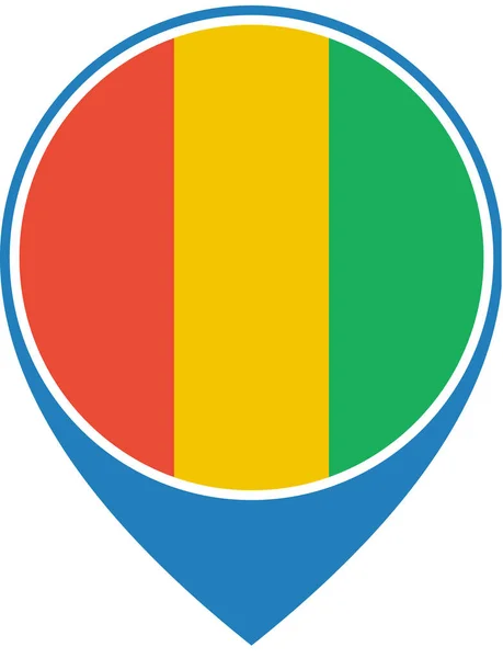 Bandera Guinea Fondo Del Concepto Bandera Mundial — Vector de stock