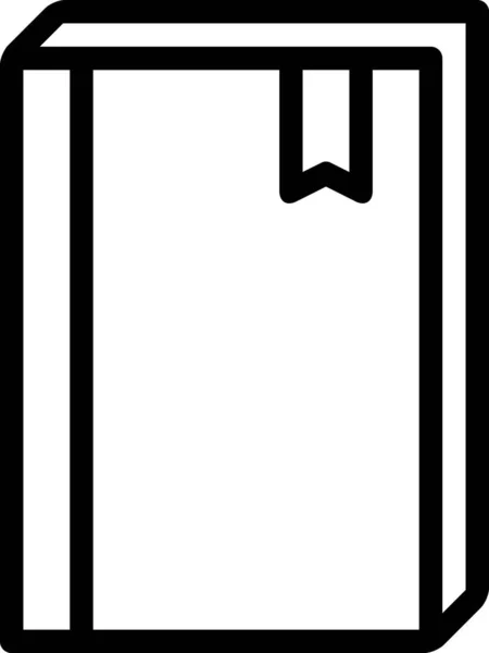 Buch Flaches Symbol Vektorillustration — Stockvektor