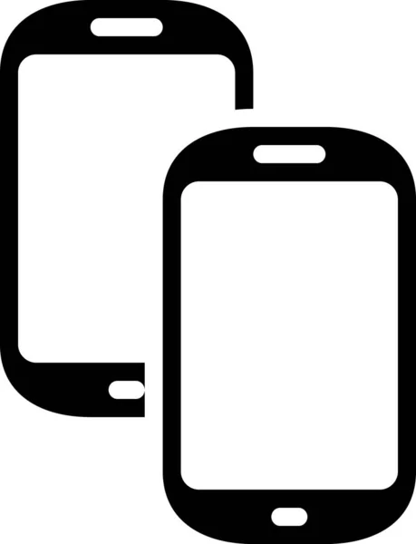 Ícone Plano Smartphone Vetor Ilustração — Vetor de Stock