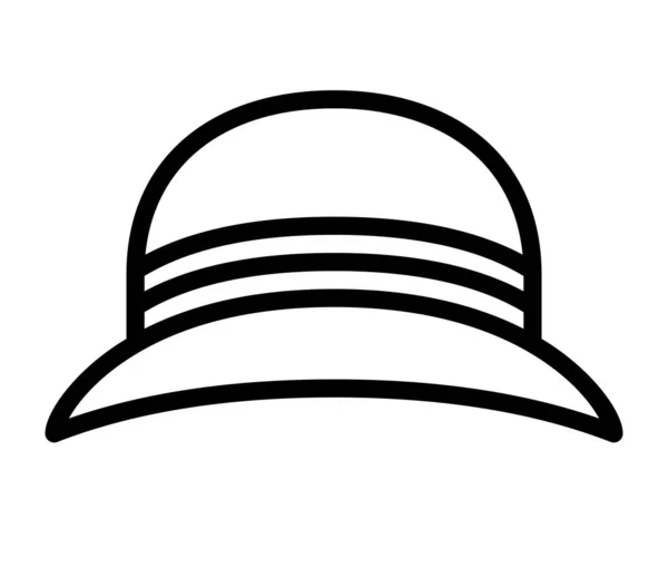 Elegant Hatt Vektor Ilustration — Stock vektor