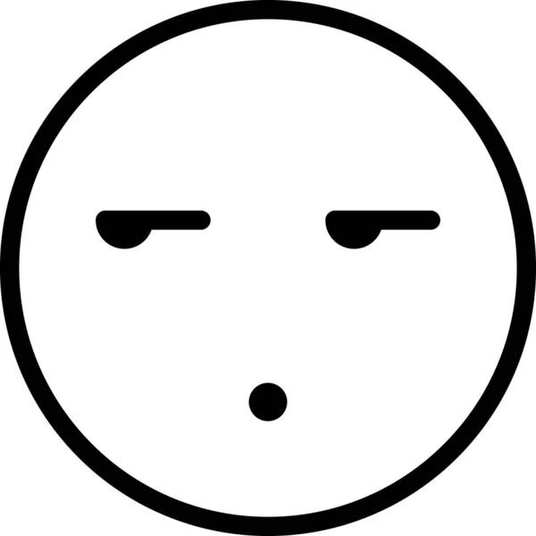 Expresión Cara Emoticono Vector Sin Palabras Avatar Cara Teléfono — Archivo Imágenes Vectoriales