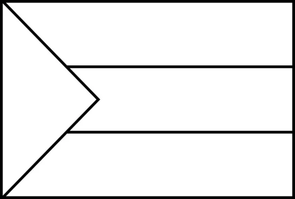Flagge Des Sudan Vektor Illustration — Stockvektor