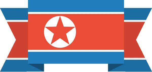 Vlag Van Korea Achtergrond Concept Wereldvlag — Stockvector