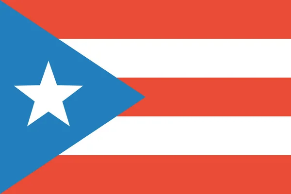 Bandeira Porto Rico Ilustração Vetorial — Vetor de Stock