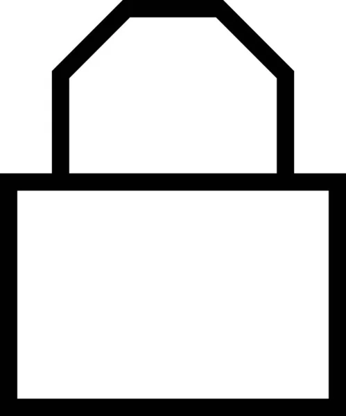 Ikona Blokady Ilustracja Wektora — Wektor stockowy