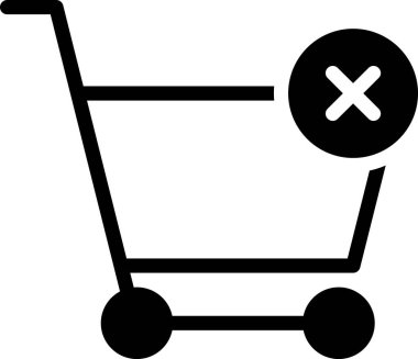 Alışveriş arabasının vektör çizimi, çevrimiçi satın alma