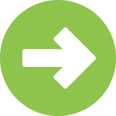 Beyaz arkaplanda izole edilmiş ok yönü, vektör illüstrasyonu