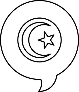 Tunus simgesinin dili, vektör illüstrasyonu