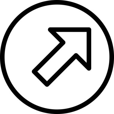 Beyaz arkaplanda izole edilmiş ok yönü, vektör illüstrasyonu