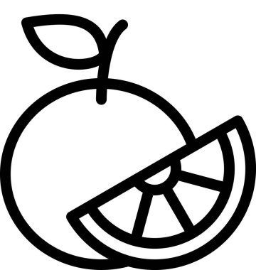 Turunçgil meyvesinin vektör çizimi