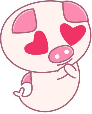 Domuz suratı ifadesi, vektör illüstrasyonu