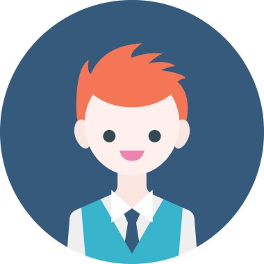 Erkek avatarın vektör illüstrasyonu 