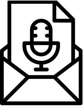 ses dosyası düz simgesi, vektör, illüstrasyon 