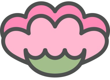 Çiçek tomurcuğunun basit vektör çizimi