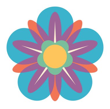 Çiçek mandala vektör çizimi 