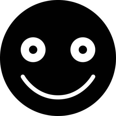 Yüz ifadesi duygu simgesi vektörü, gülen yüz avatarı 