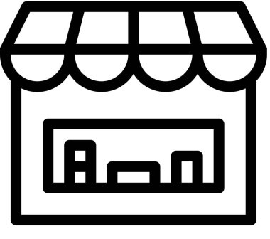 bina simgesi beyaz arkaplanda izole edildi, vektör illüstrasyonu