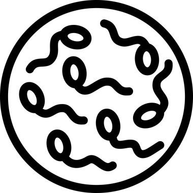 Beyaz arkaplanda izole edilmiş doğurganlık testi simgesi, vektör illüstrasyonu