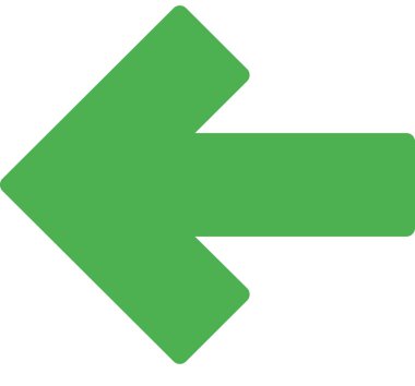 Beyaz arkaplanda izole edilmiş ok yönü, vektör illüstrasyonu