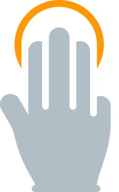 tap, el dokunuşu, parmak vektör çizimi