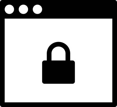 kilit simgesi, vektör illüstrasyonu