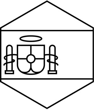 İspanya vektör illüstrasyonunun bayrağı