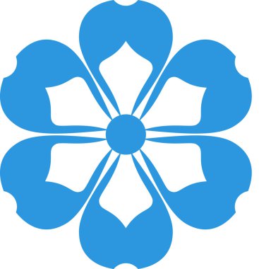 Çiçek süslemesinin vektör illüstrasyonu, çiçek bitkisi sanatı