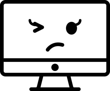 İfade yüz ifadesi duygu simgesi vektörü, masaüstü bilgisayarında mucize yüz avatarı