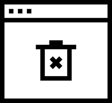 Simge vektörünü, illüstrasyonunu sil