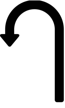 Beyaz arkaplanda izole edilmiş ok yönü, vektör illüstrasyonu