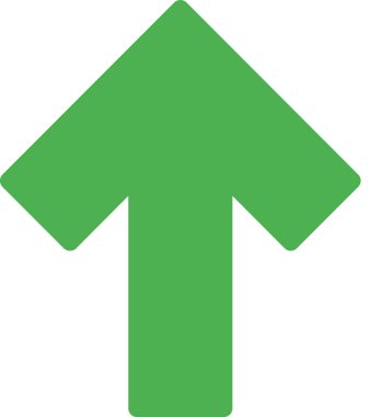 Beyaz arkaplanda izole edilmiş ok yönü, vektör illüstrasyonu