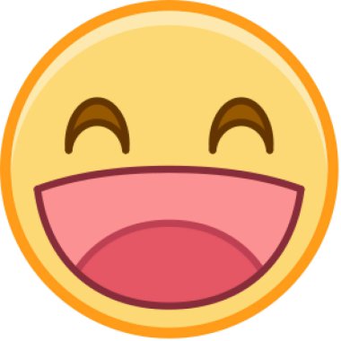 Maskot duygularının modern grafik çizimi. Duyguların kahkahası.