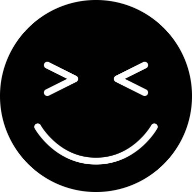 Yüz ifadesi duygu simgesi vektörü, gülen yüz avatarı 