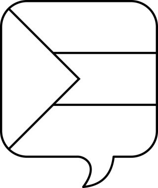 Bahama simgesinin dili, vektör illüstrasyonu