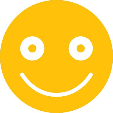 Yüz ifadesi duygu simgesi vektörü, gülen yüz avatarı 