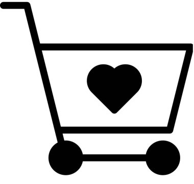 Alışveriş arabasının vektör çizimi, çevrimiçi satın alma