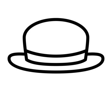 şık şapka vektör ilüstrasyonu 