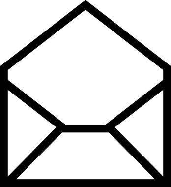 zarf, konsept gönder, vektör illüstrasyonu