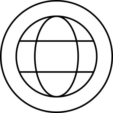 Dünya simgesi bayrağı, vektör illüstrasyonu