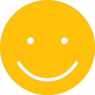 Yüz ifadesi duygu simgesi vektörü, gülen yüz avatarı 