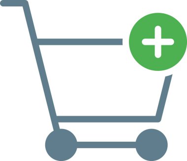 Alışveriş arabasının vektör çizimi, çevrimiçi satın alma