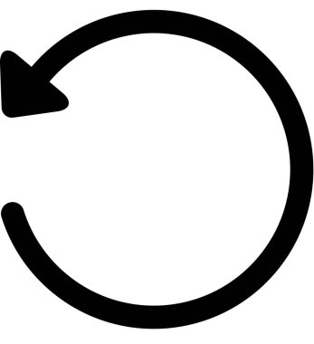 Beyaz arkaplanda izole edilmiş ok simgesi, vektör illüstrasyonu