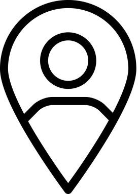 konum belirleyici simgesi, navigasyon konsepti, vektör illüstrasyonu