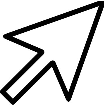 imleç web simgesi vektör resimleme arkaplanı 