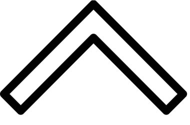 Beyaz arkaplanda izole edilmiş ok yönü, vektör illüstrasyonu