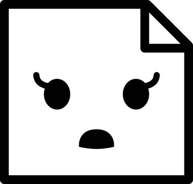 İfade yüz ifadesi duygu simgesi vektörü, soluk yüz yüz simgesi etiket notasında avatardır 